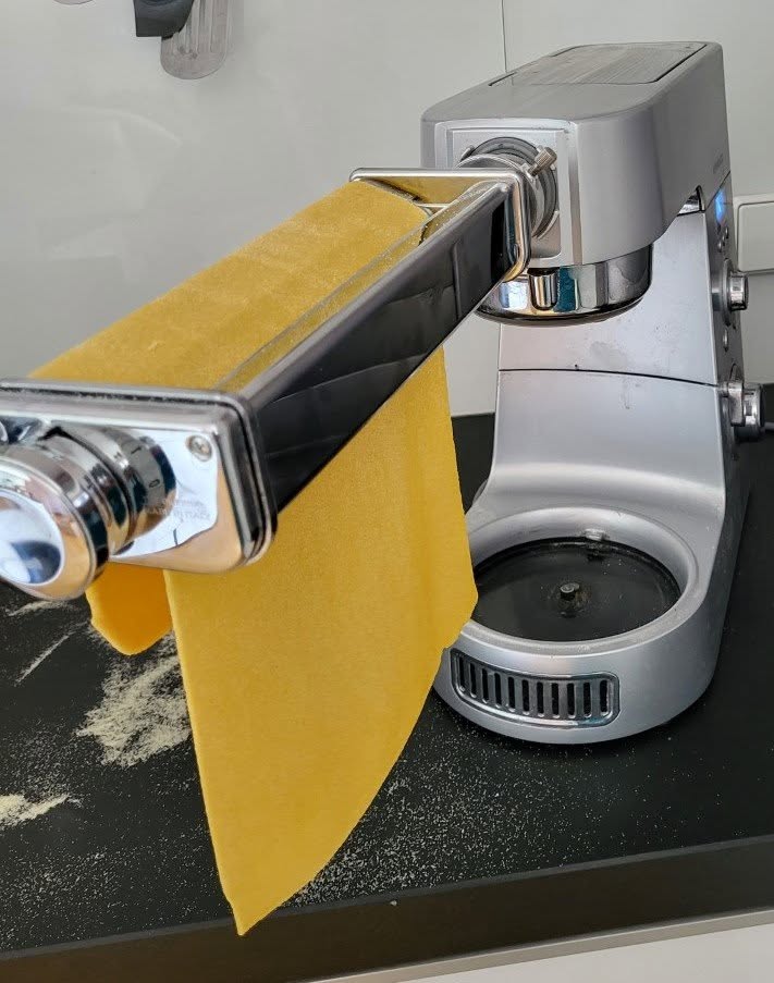 kenwood teig mit pastawalze