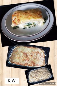 spinat gorgonzola lasagne